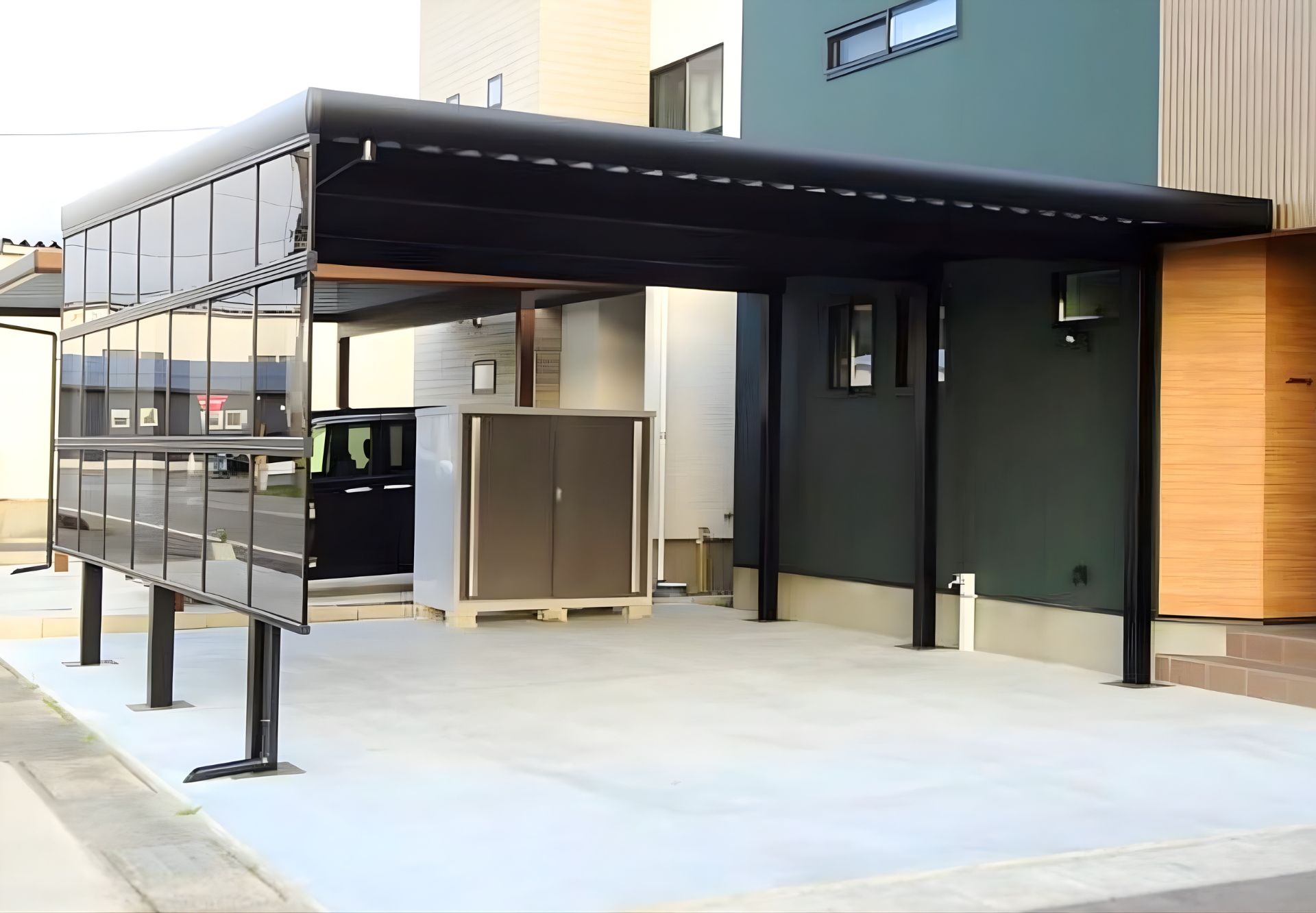 能美市　戸建て　カーポート設置