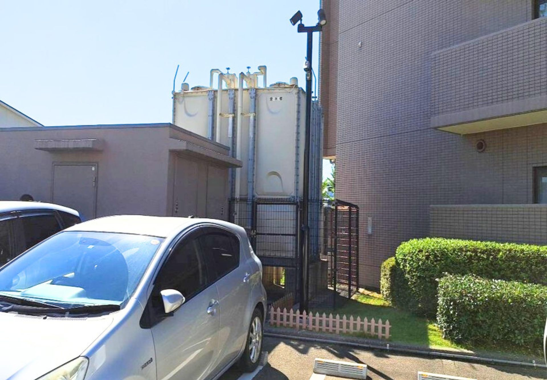 金沢市　マンション　街灯ポール立て替え　東芝街路灯用