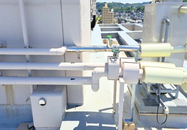 金沢市 マンション 屋上 消火水槽 補助タンク給水管修理