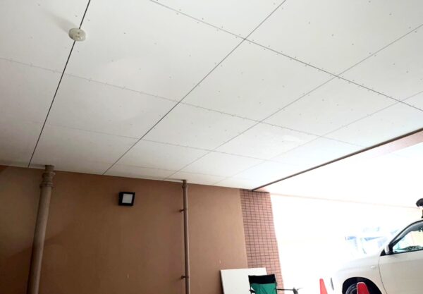 金沢市 マンション 駐車場 天井ボード貼り替え